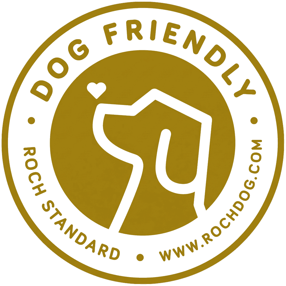 Roch Dog Friendly certification mark: Dogs Welcome